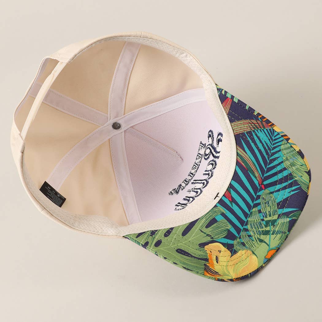 Feelin' Salty Letter Embroidery Floral Trucker Hat