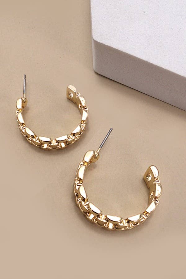 Chain Cutout Hoops
