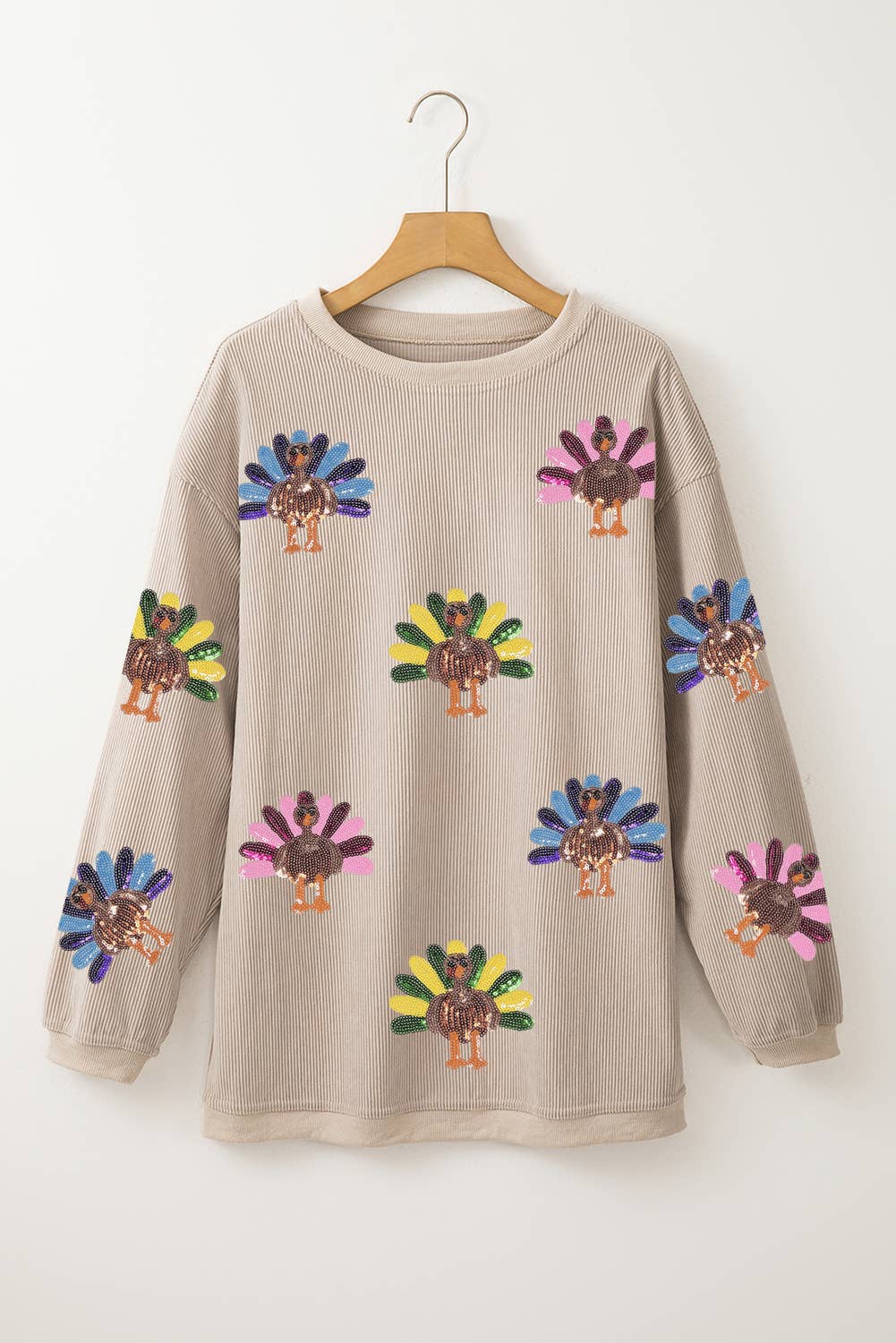 Little Turkeys Sweatshirt (Beige)