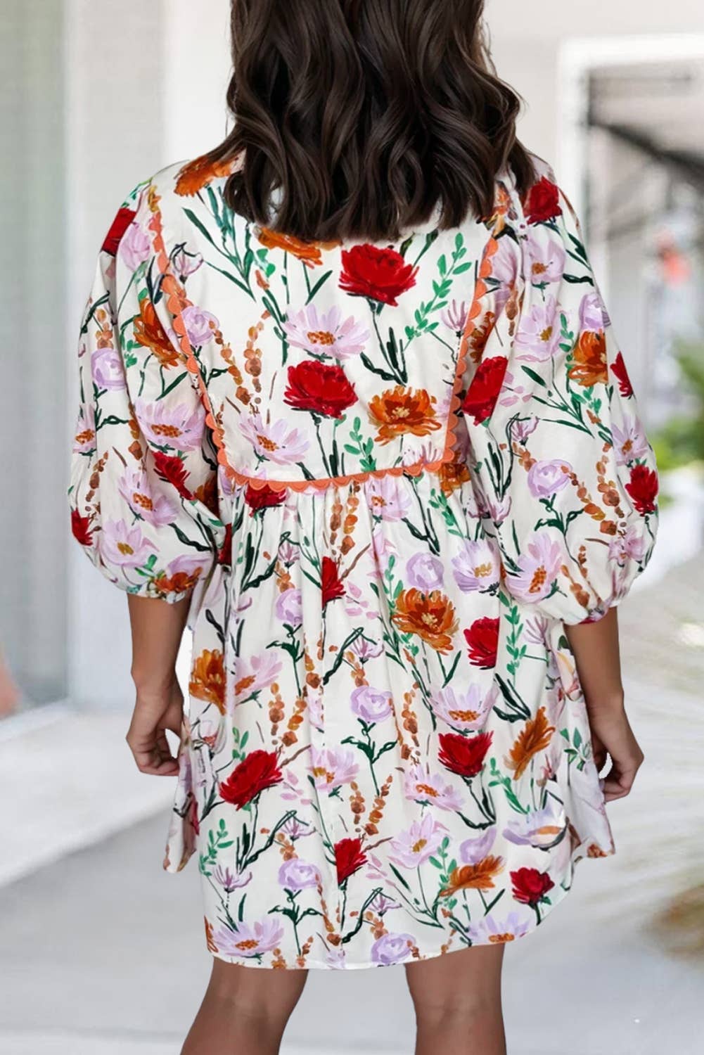 Fall Floral Dress