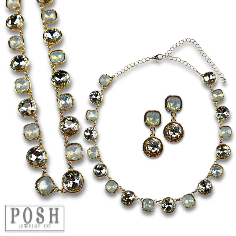 Round + Square Posh Necklace