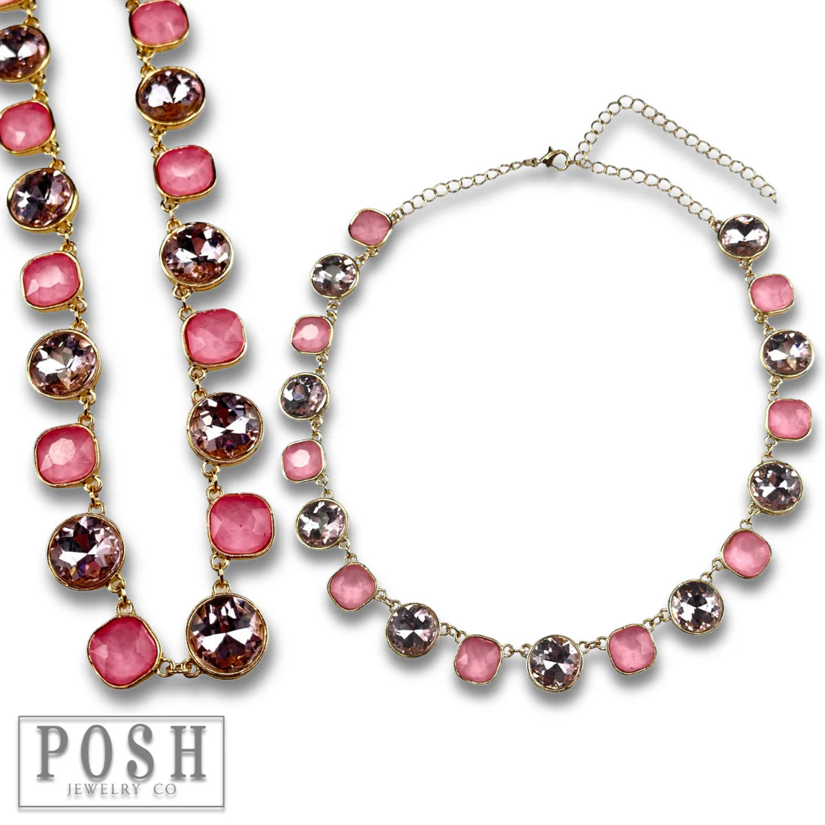 Round + Square Posh Necklace