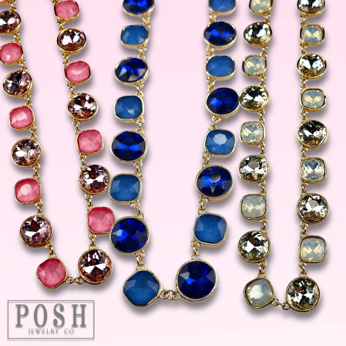 Round + Square Posh Necklace
