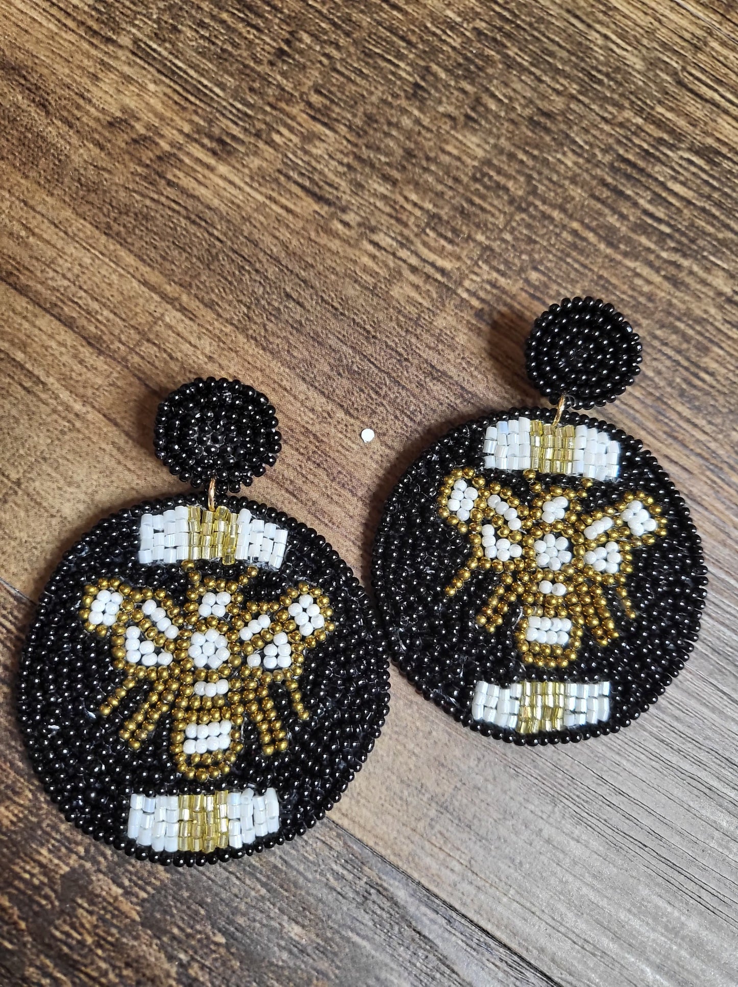 Camel Threads Statement Earrings
