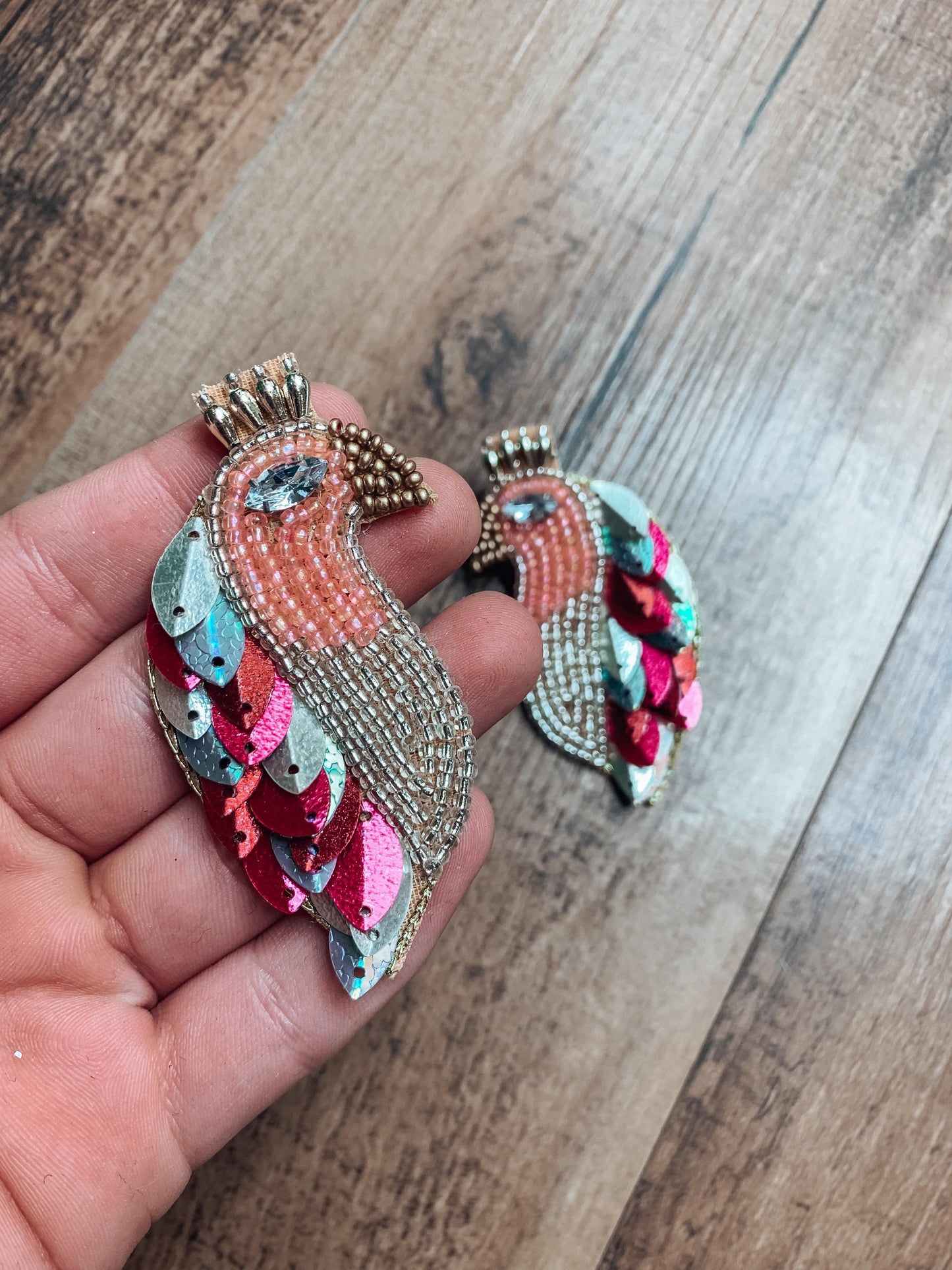 Camel Threads Statement Earrings