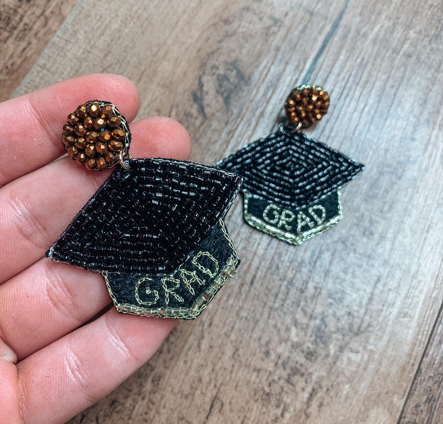 Camel Threads Statement Earrings