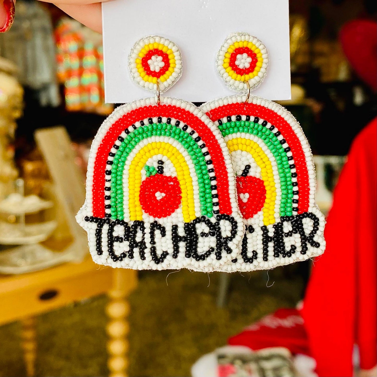 Camel Threads Statement Earrings