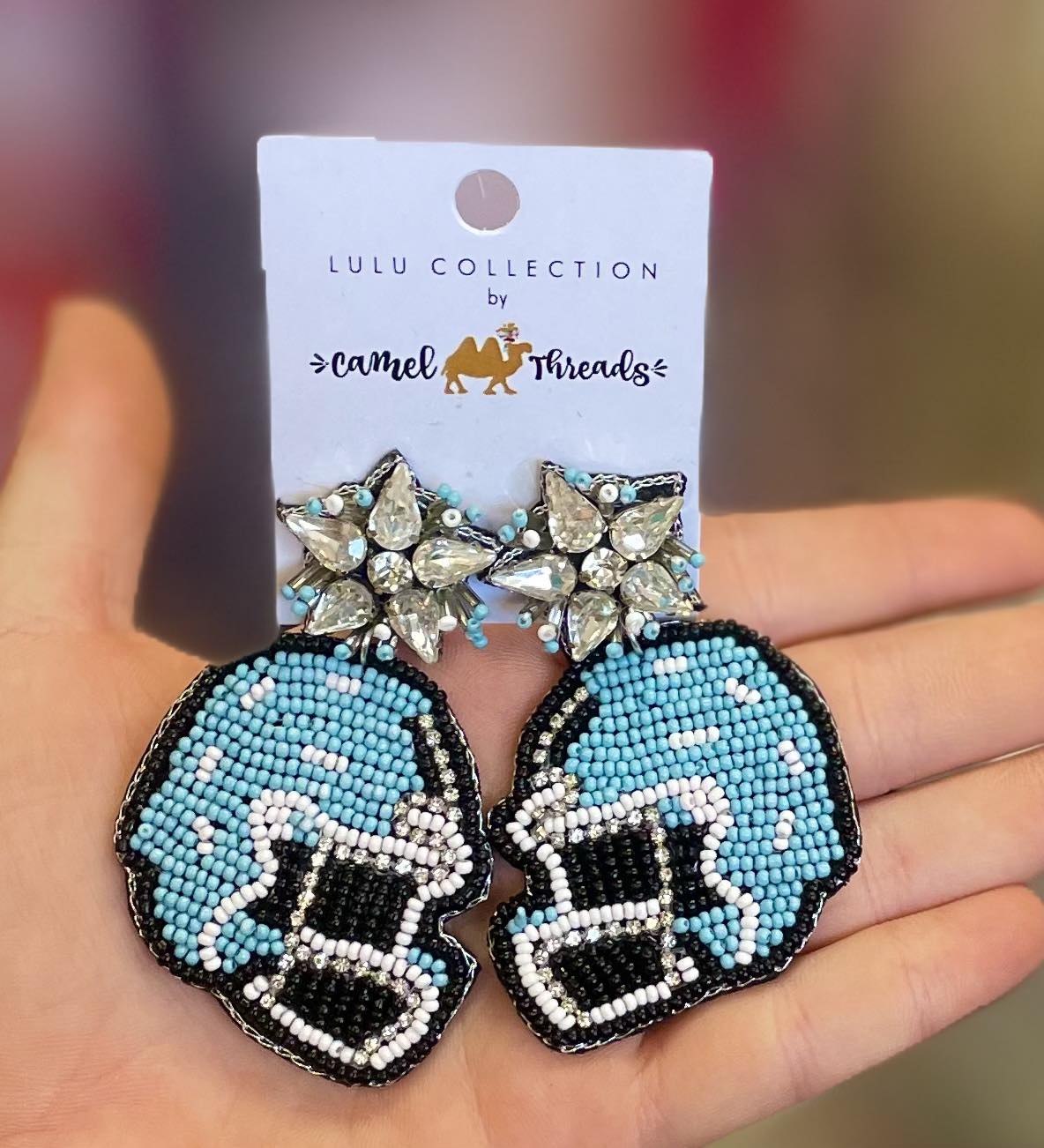 Camel Threads Statement Earrings