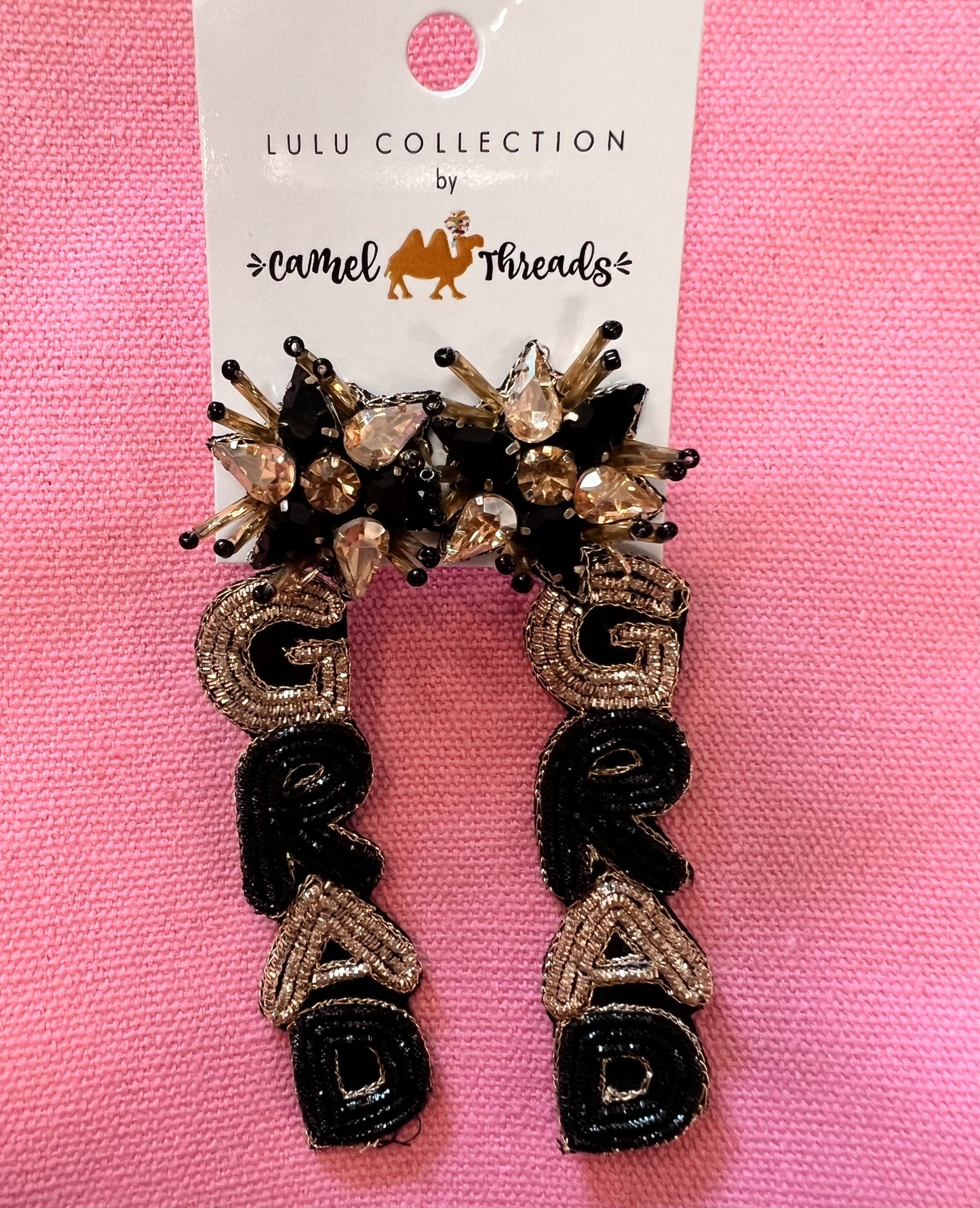 Camel Threads Statement Earrings