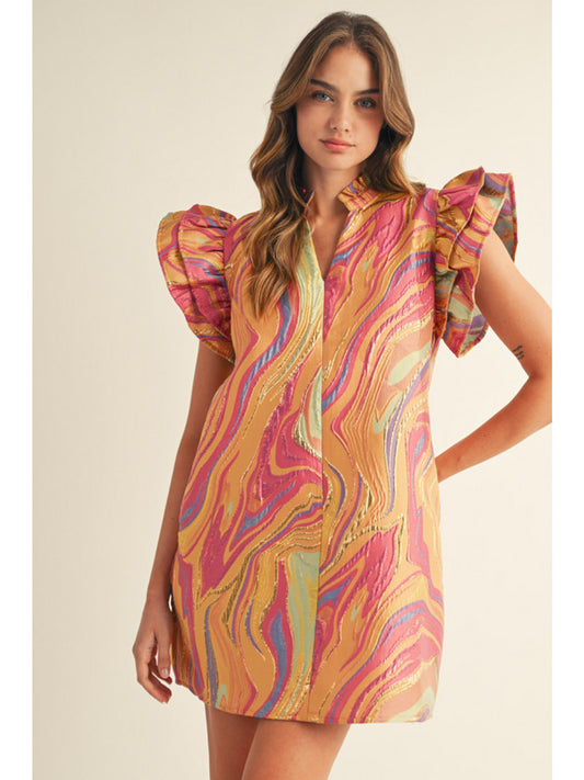 Marbled Glitz Dress