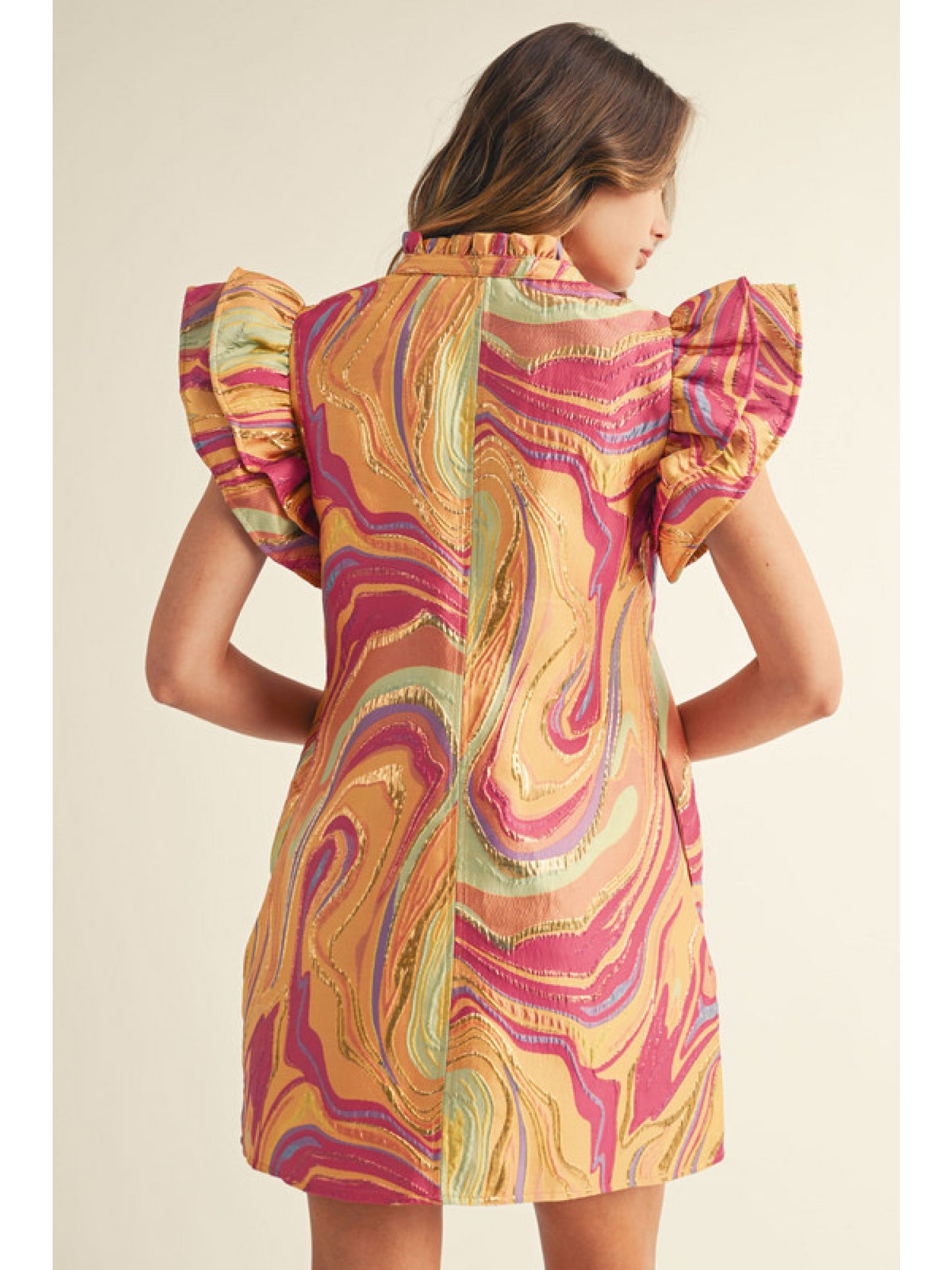 Marbled Glitz Dress