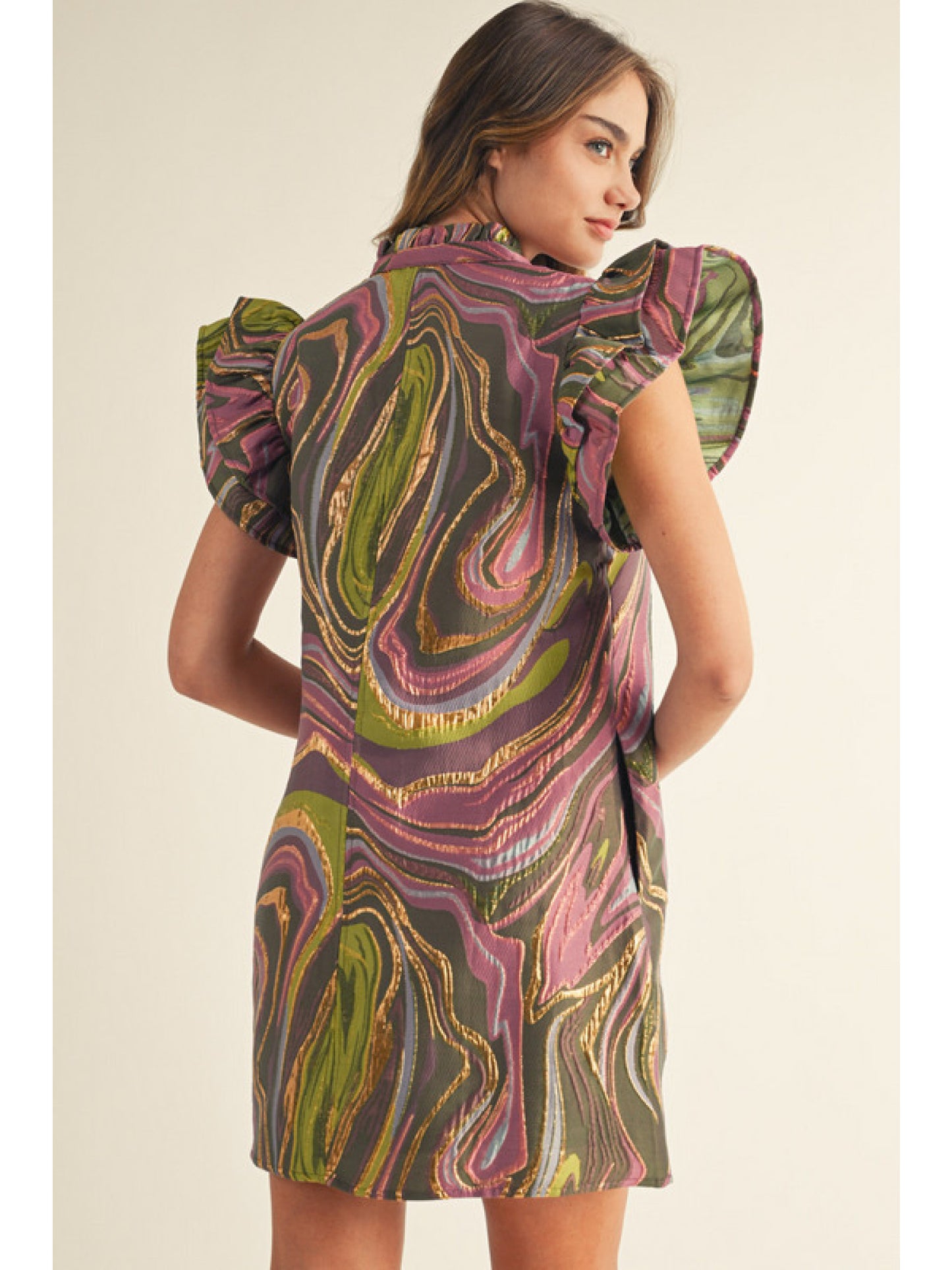 Marbled Glitz Dress