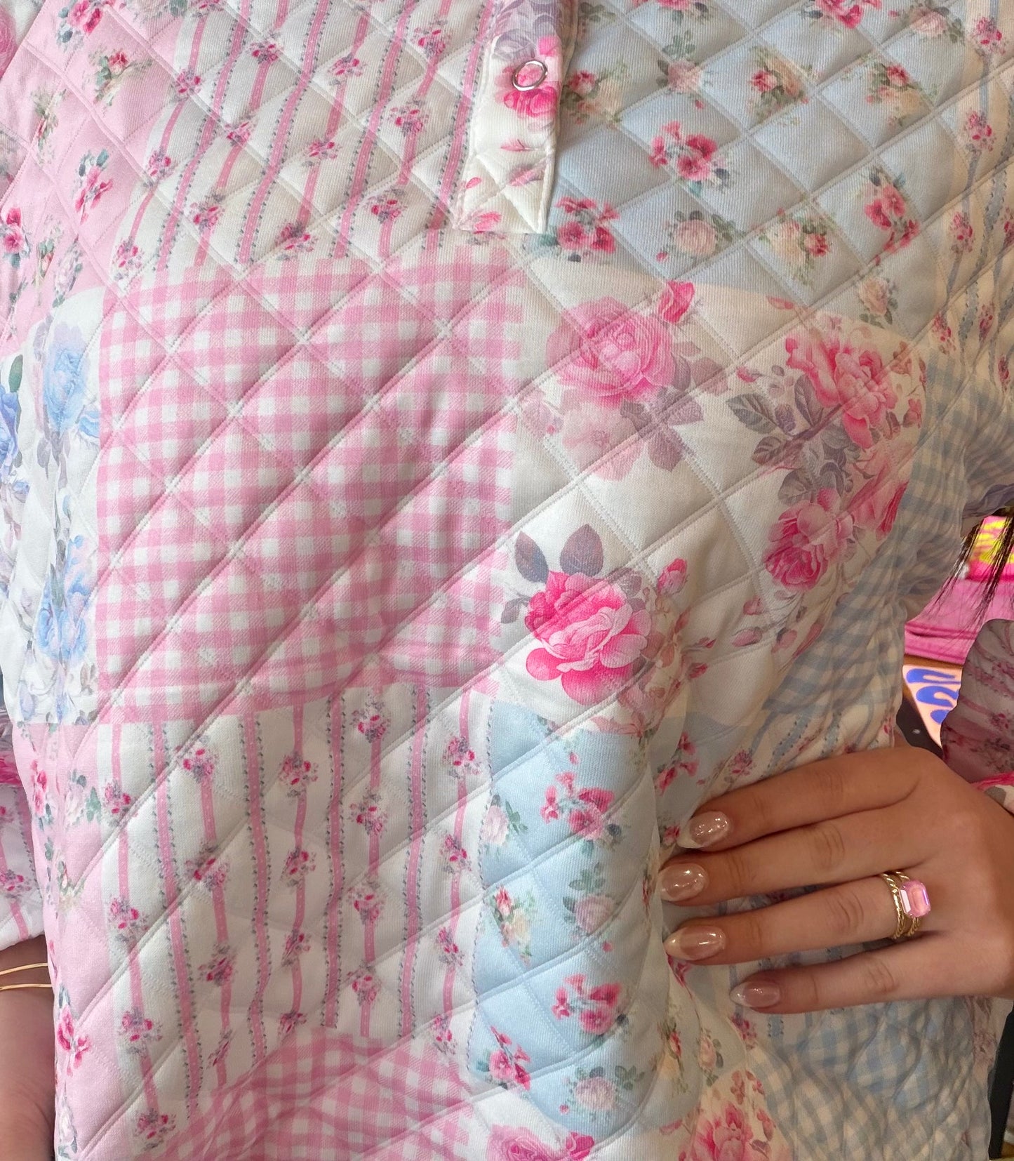 Pastel Patchwork Quilted Lounge Set