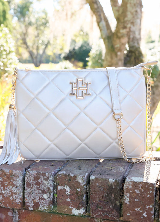 Madelyn Clutch/Crossbody PEARL QUILTED LD