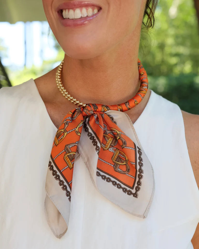 Laya Beaded Scarf Collar Necklace