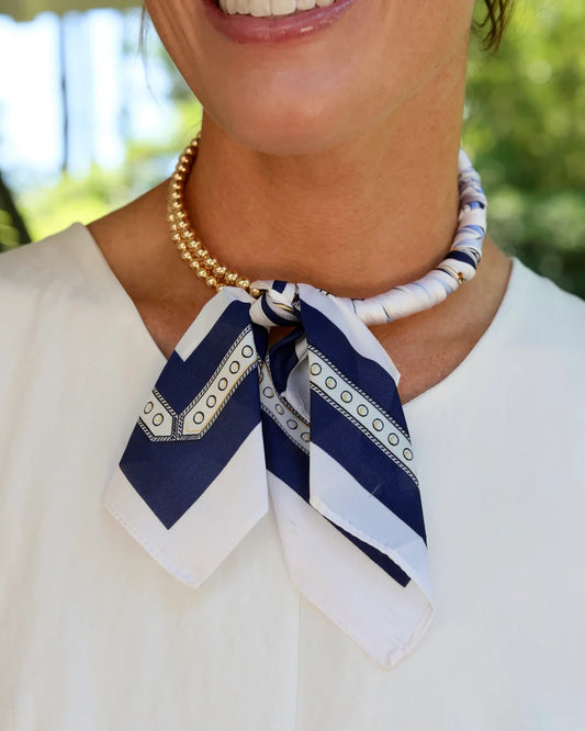 Laya Beaded Scarf Collar Necklace