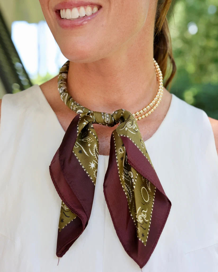 Laya Beaded Scarf Collar Necklace
