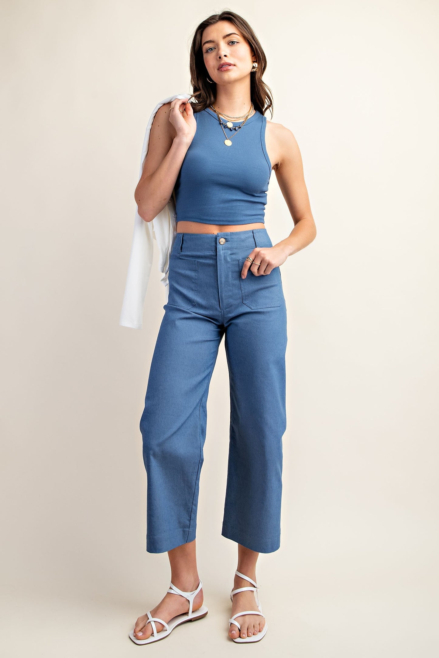 Ankle Cropped Summer Pants