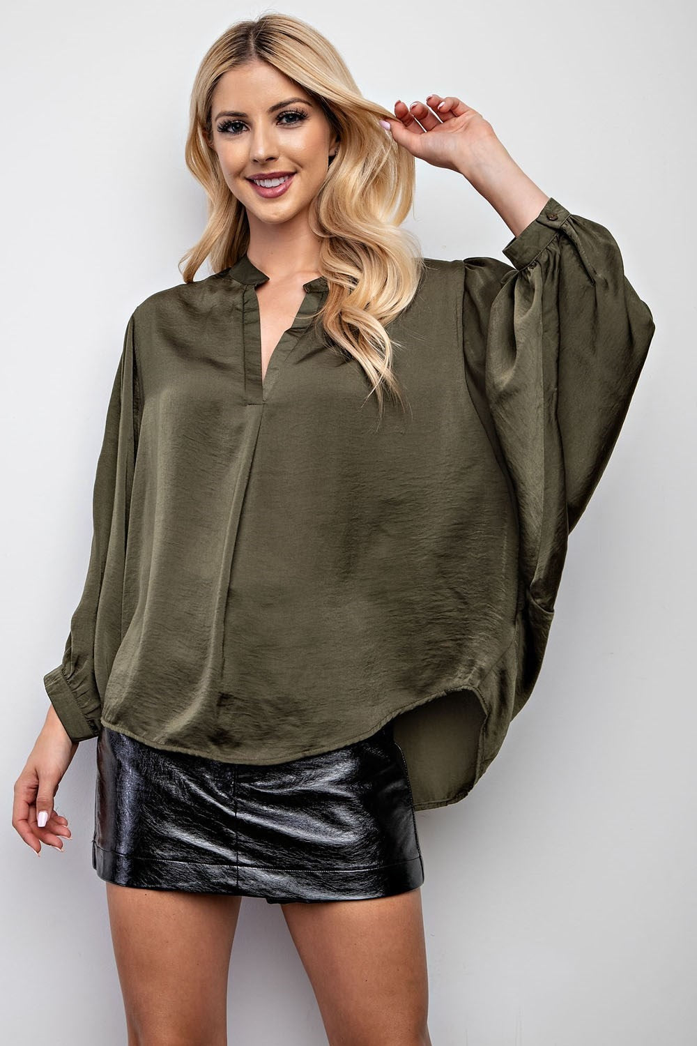 Shimmer & Satin Blouse