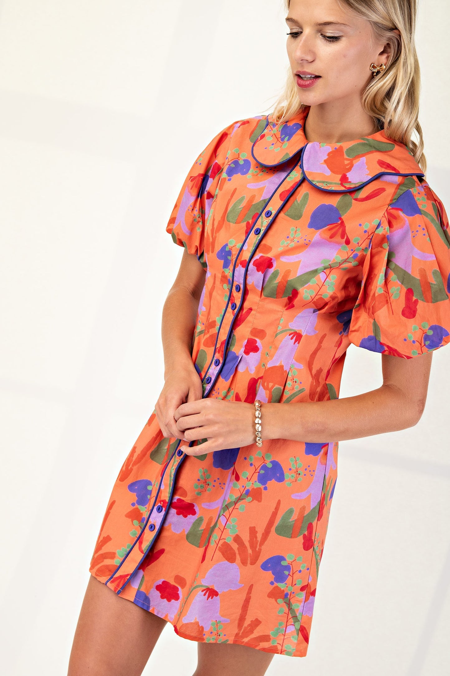 Orange Splash Dress