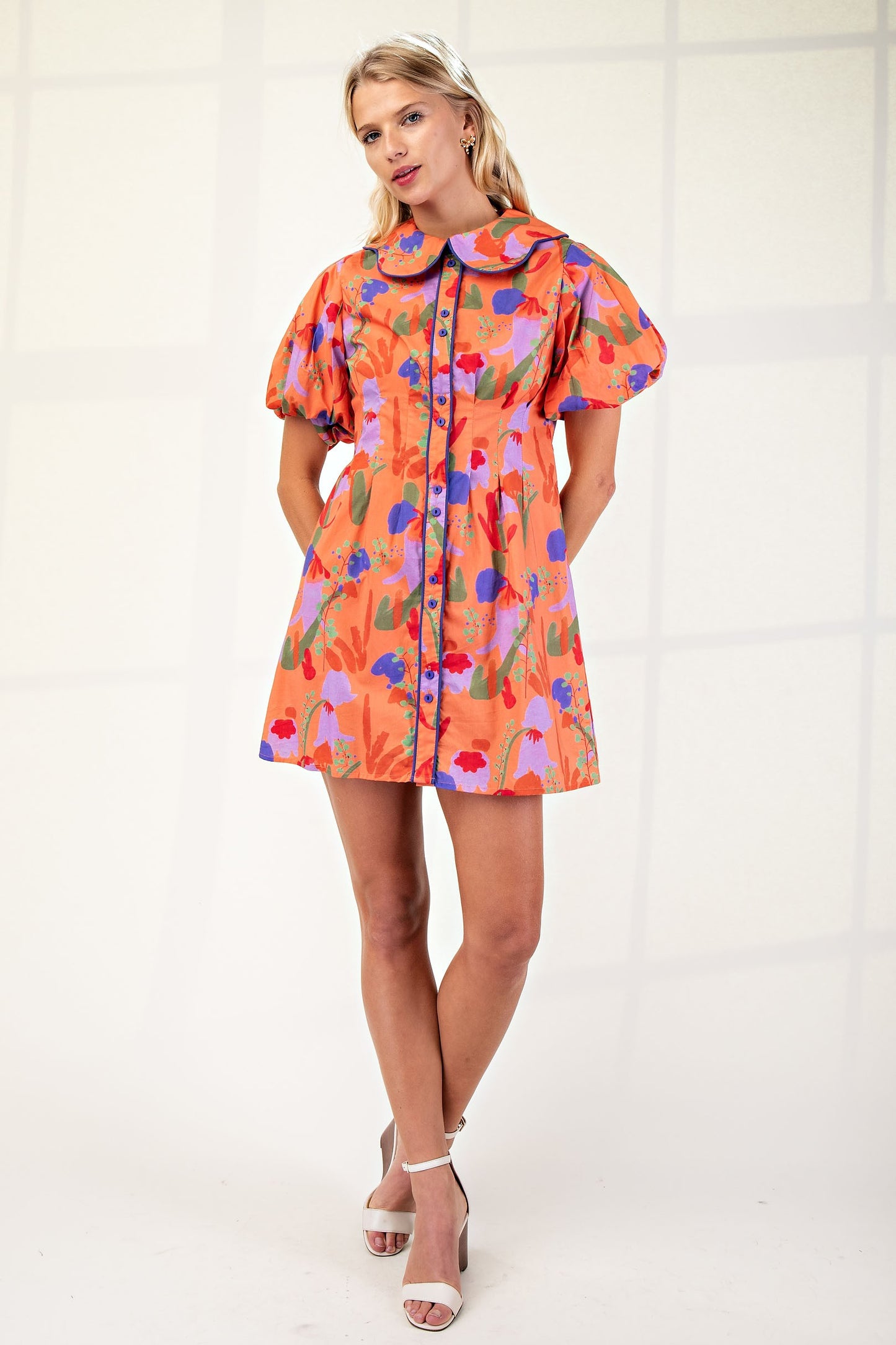 Orange Splash Dress