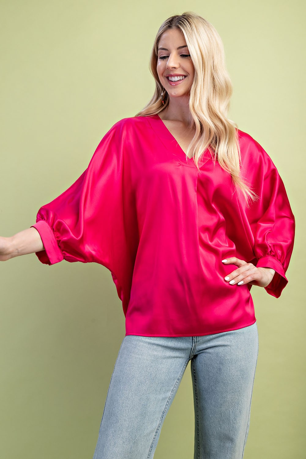 Satin Goddess Blouse