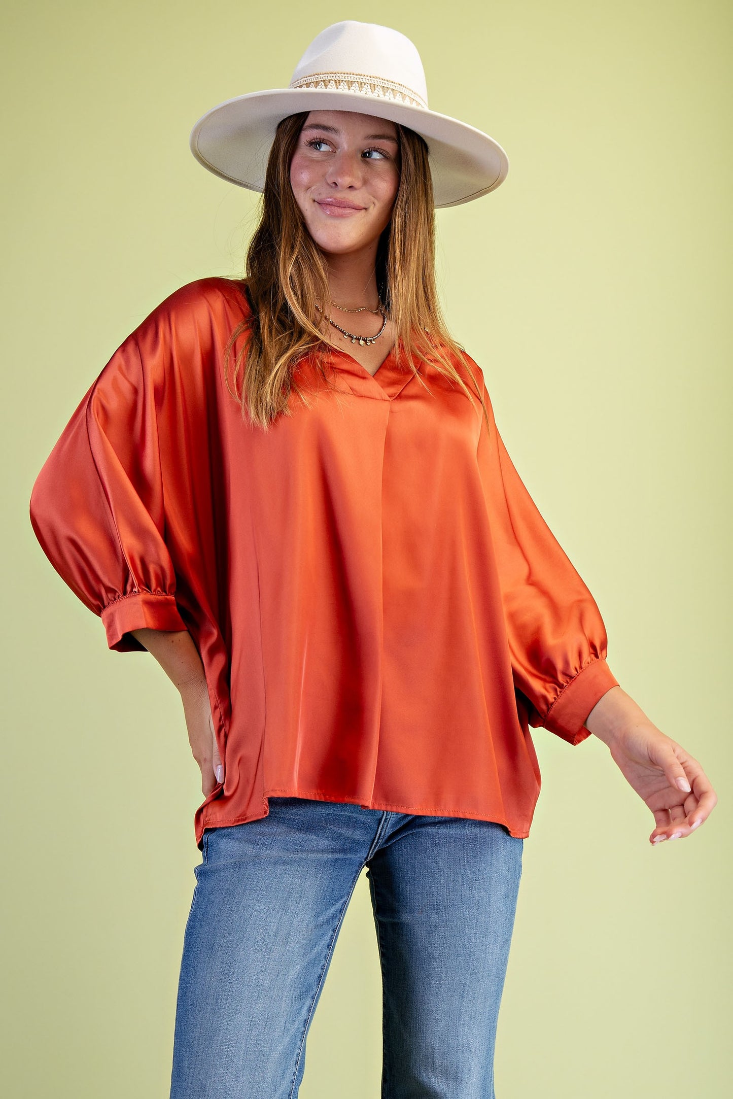 Satin Goddess Blouse