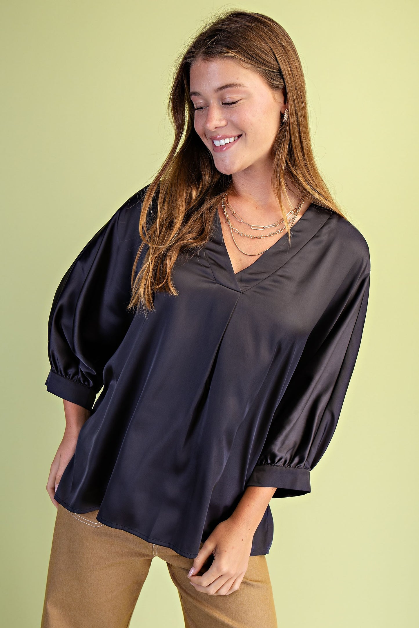 Satin Goddess Blouse