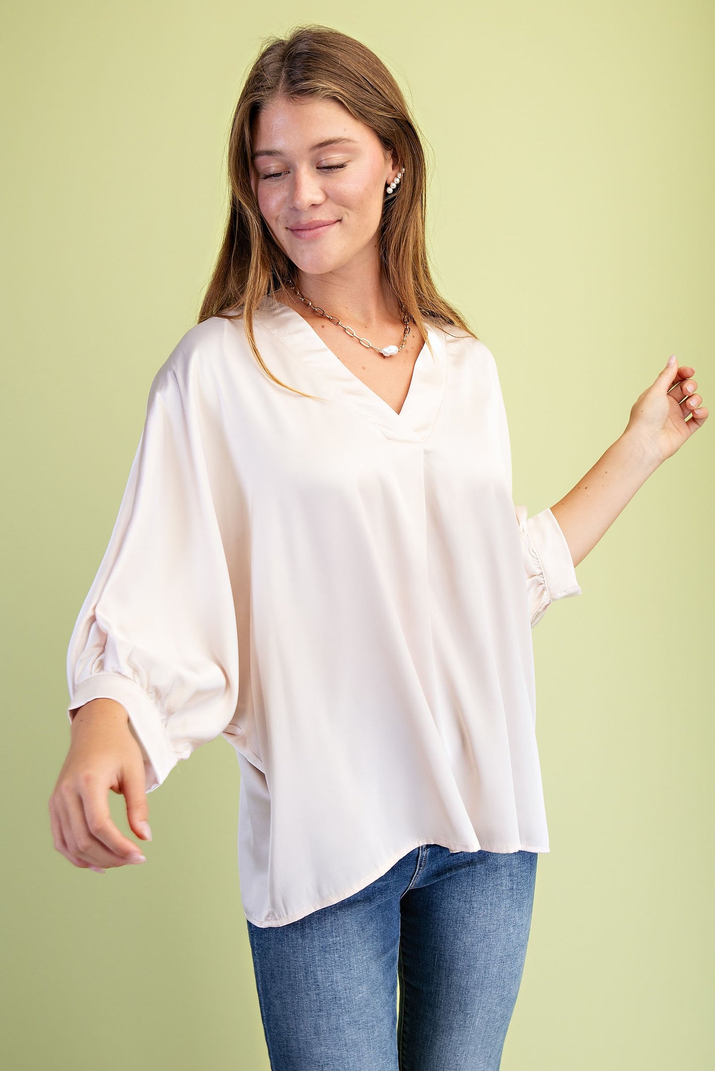 Satin Goddess Blouse