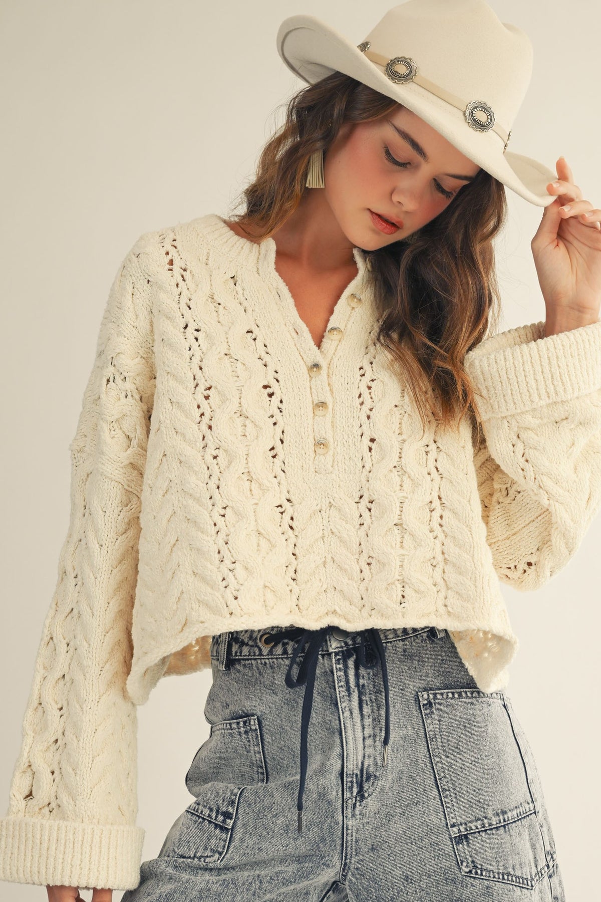 Oversized Crop Sweater