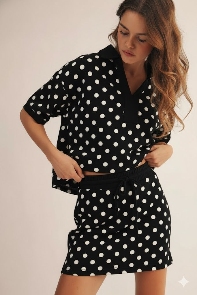 Polka Dot Princess Skirt Set