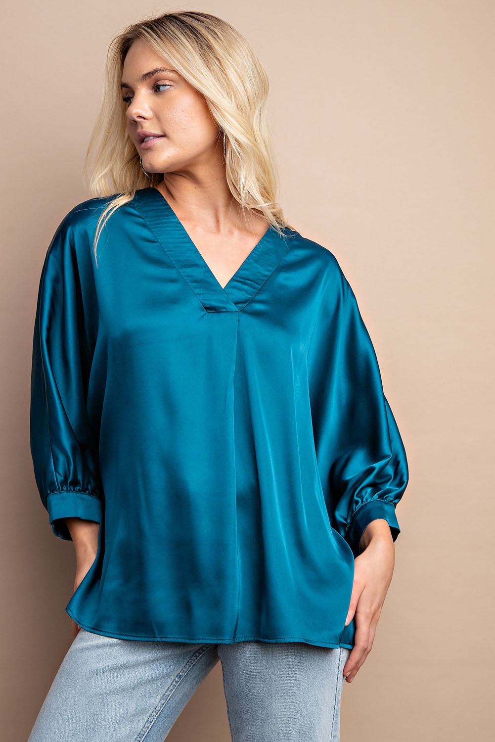 Satin Goddess Blouse