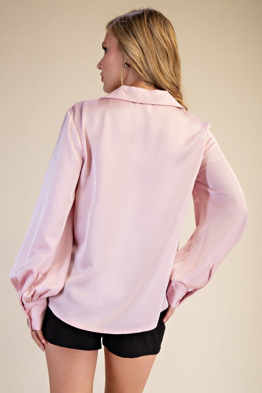 Soft Pink Button Down