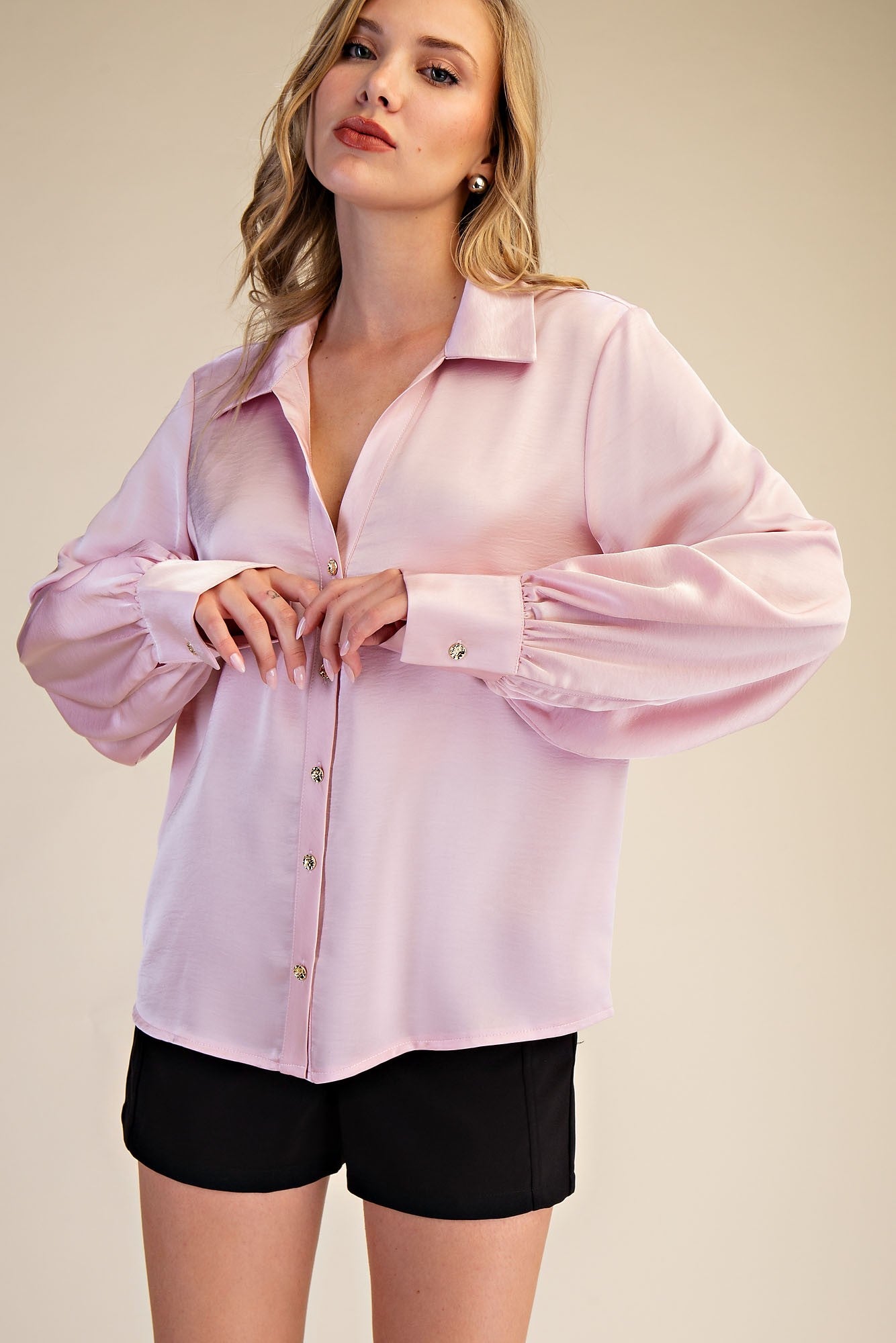 Soft Pink Button Down