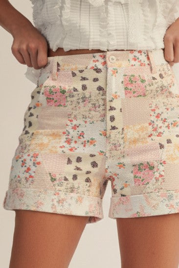Vintage Floral Shorts