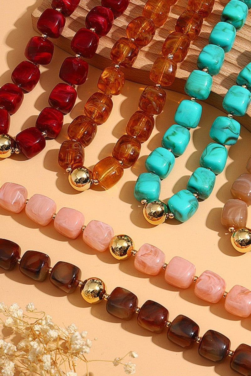 Resin Bead Necklaces