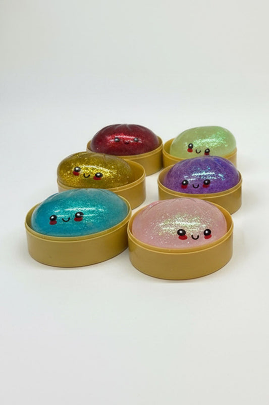 Glitter Steamed Bun Stress Relief Squeeze Toy
