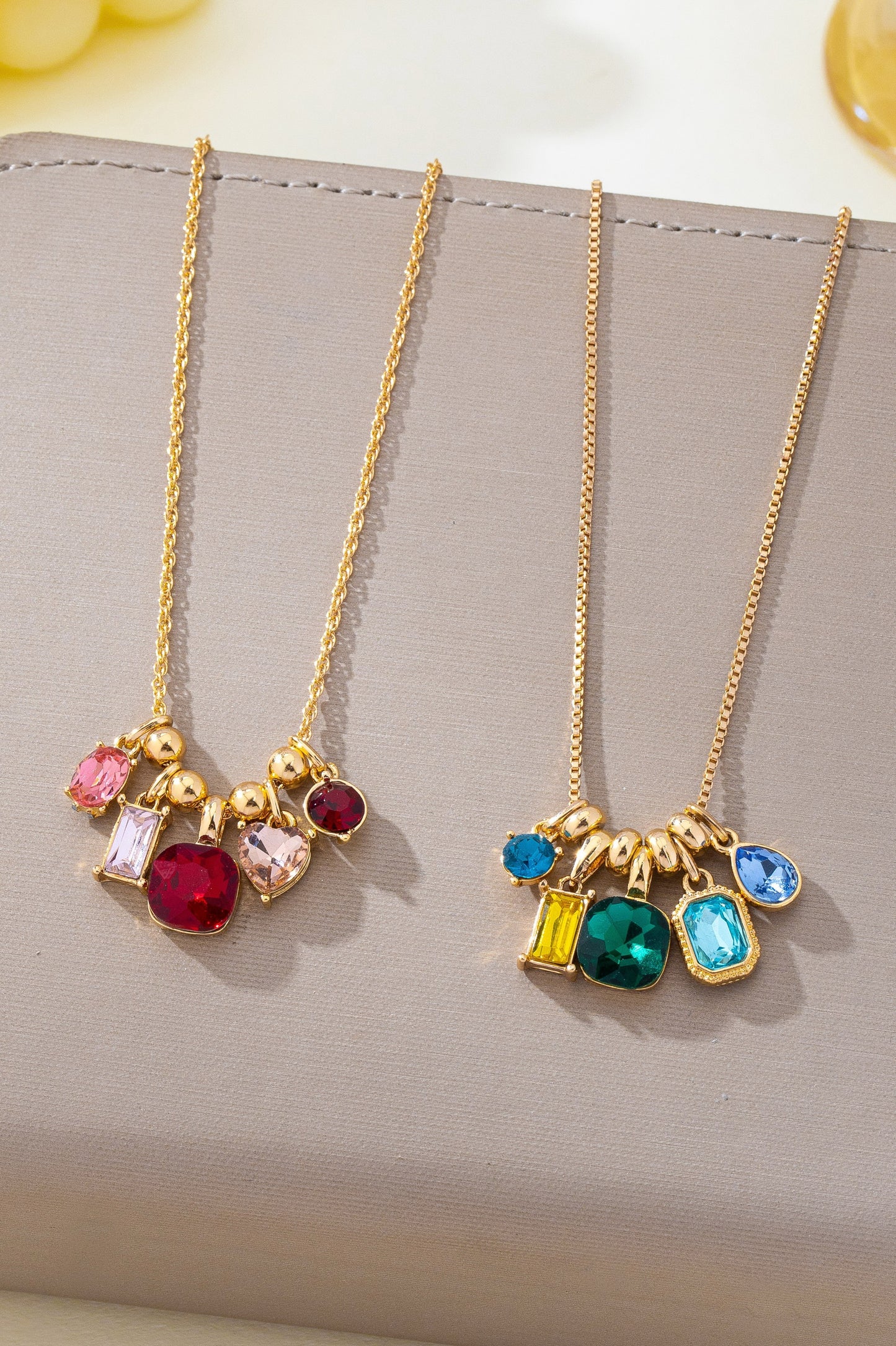 Multicolor Cluster Necklaces
