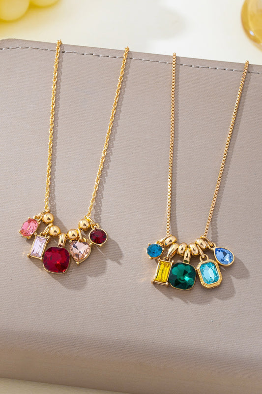 Multicolor Cluster Necklaces
