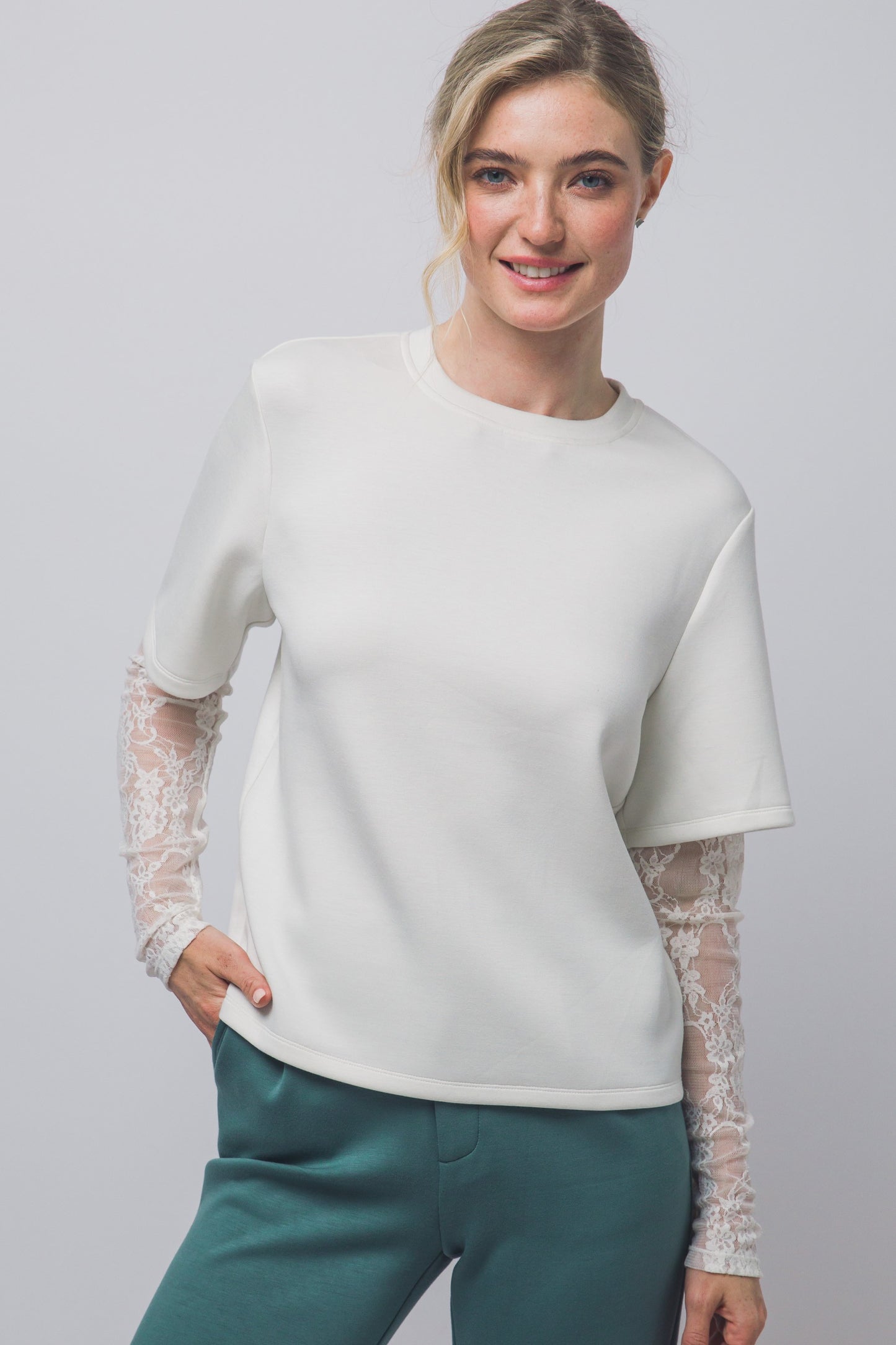 Lace Sleeve Tees