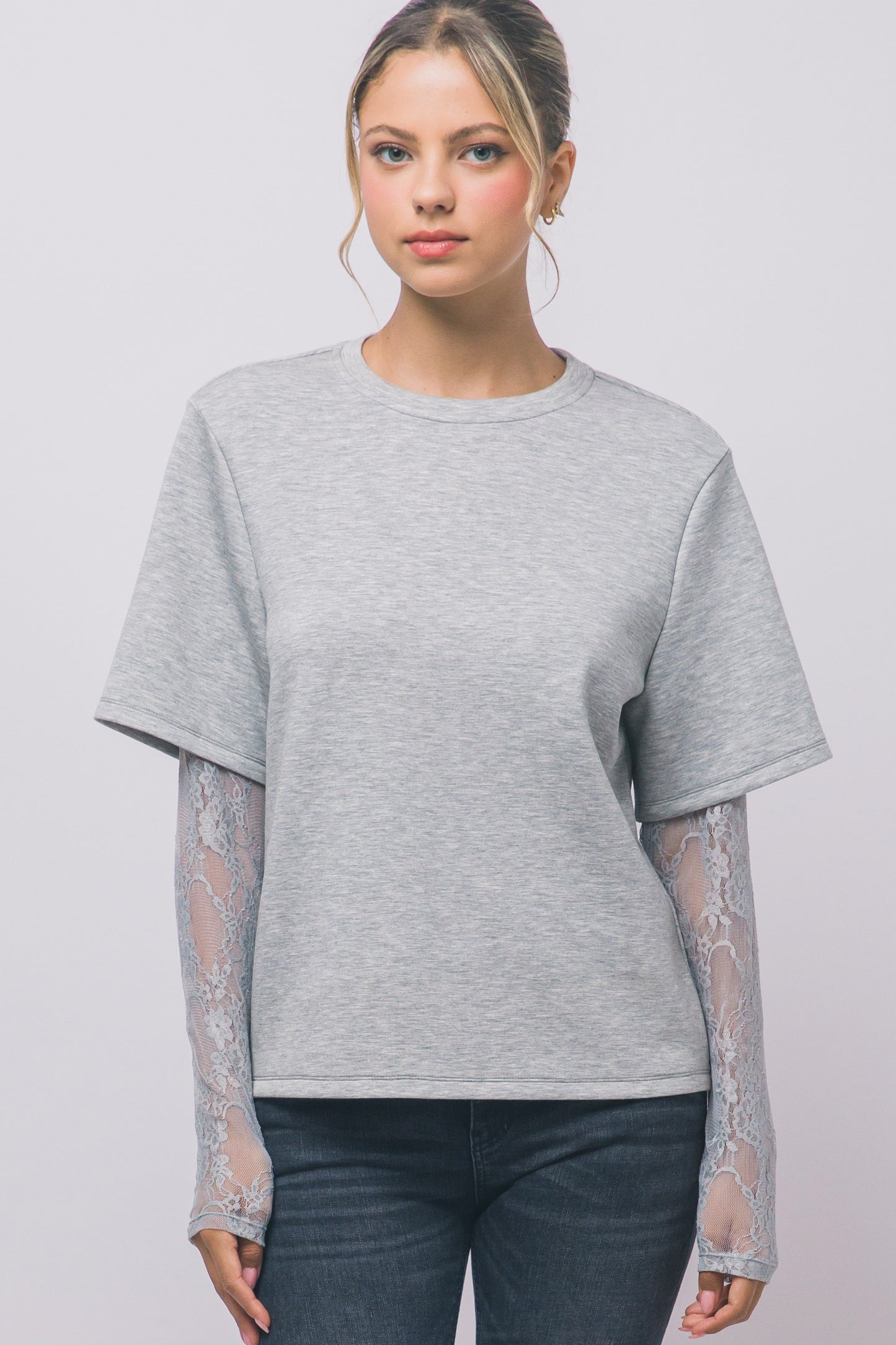 Lace Sleeve Tees