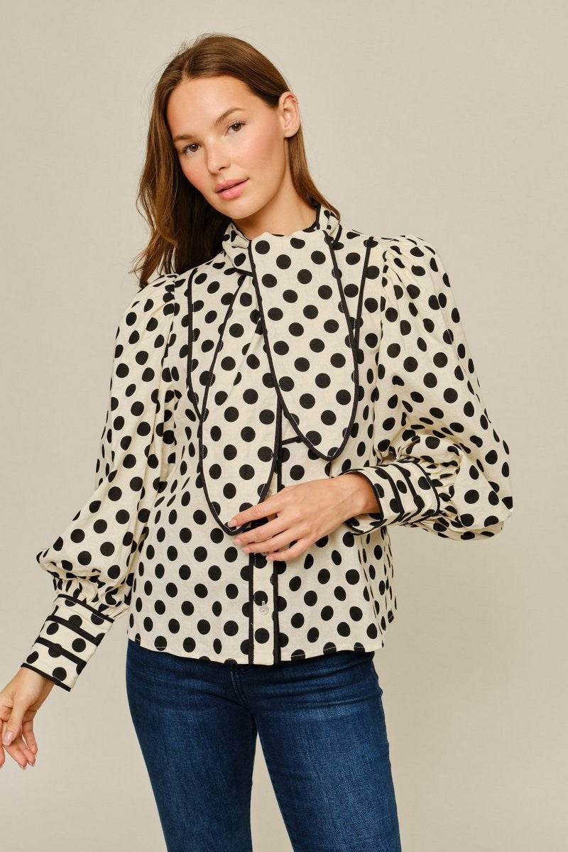 Pretty in Polka Dots Blouse