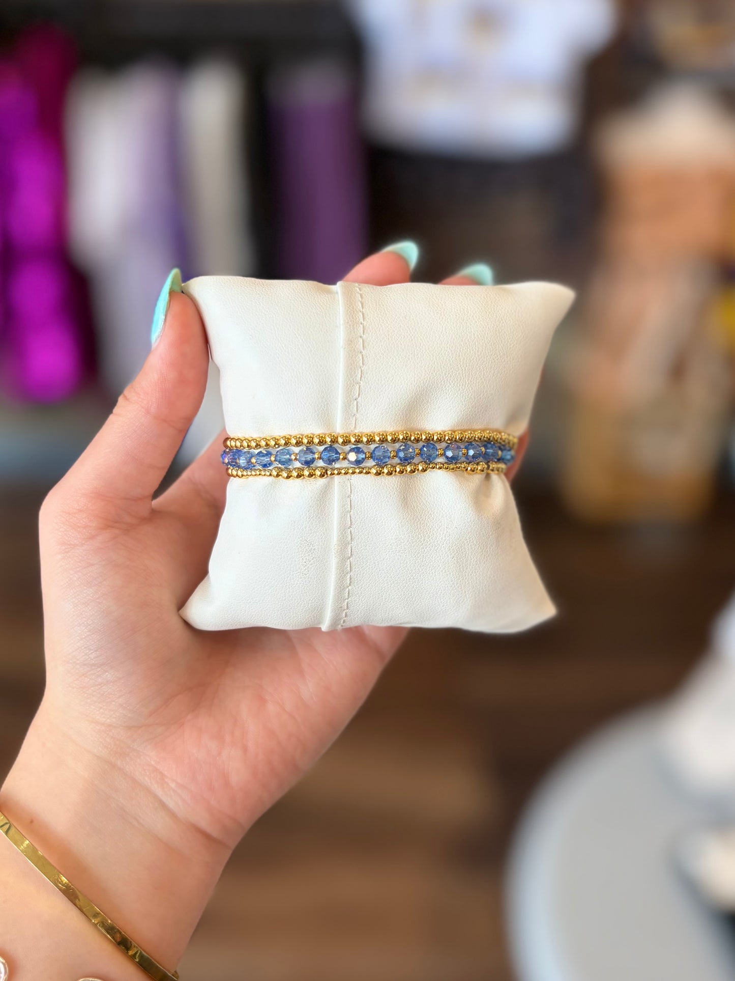 JM Gold Beaded Bracelet Sets
