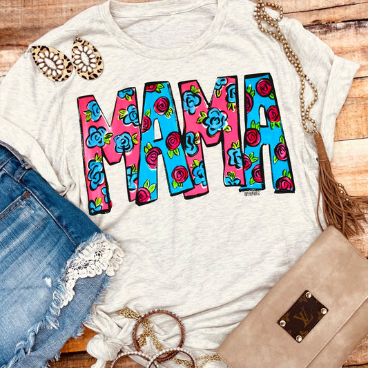 Mama with Roses Tee