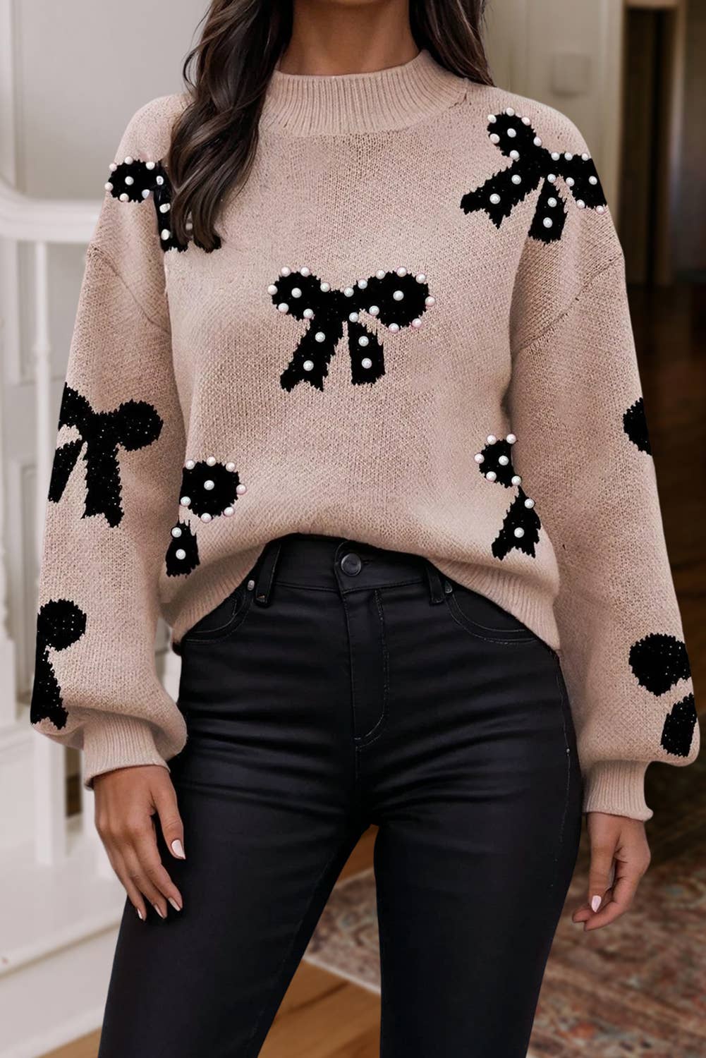 Pearls & Bows Sweater