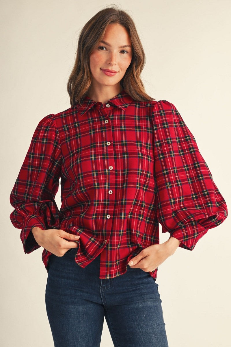 Plaid Beauty Blouse