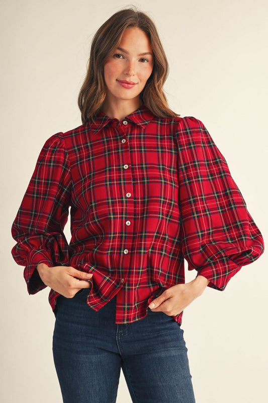Plaid Beauty Blouse