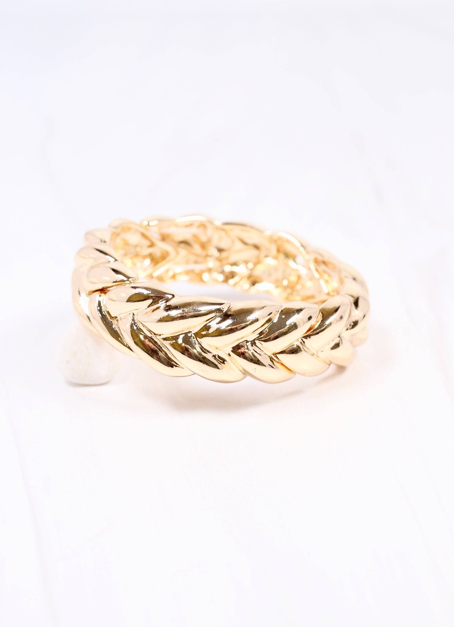 Caroline Hill - Buddy Stretch Bracelet GOLD