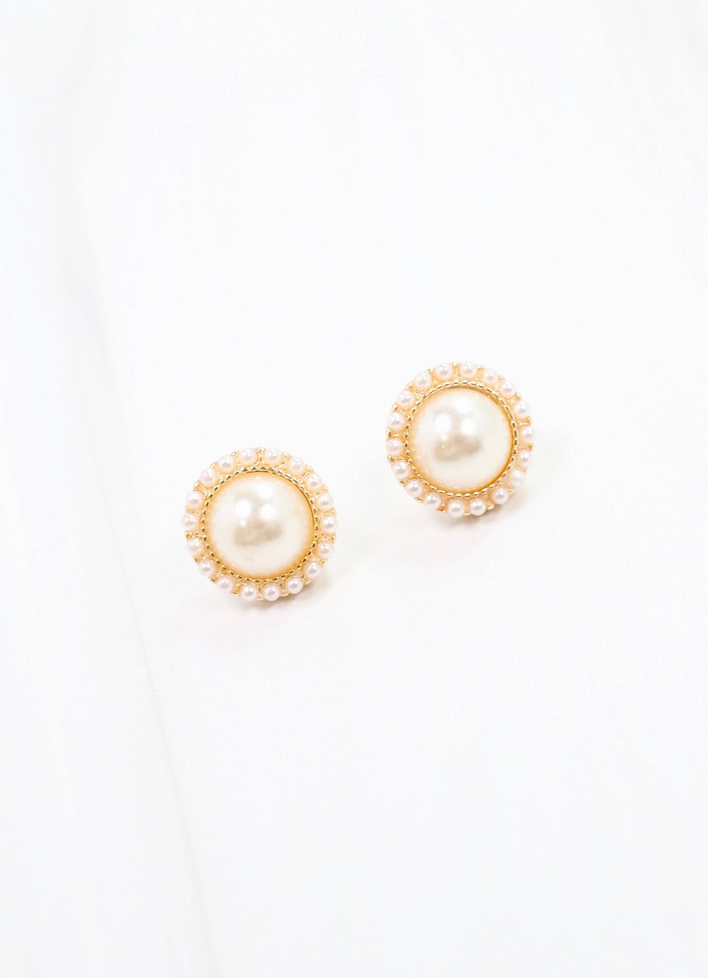 Caroline Hill - Alvaro Pearl Stud Earring IVORY