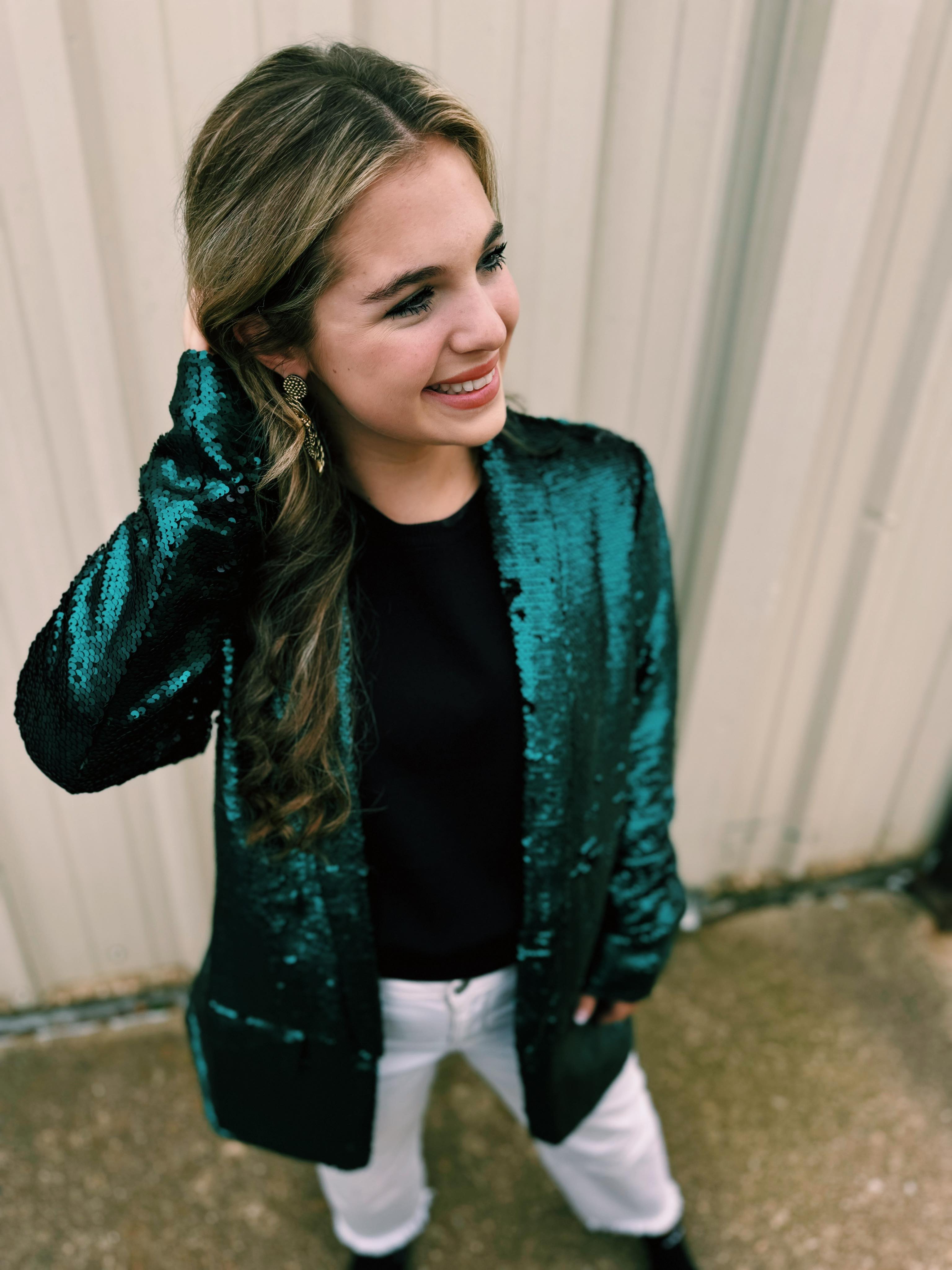 Mermaid sequin blazer sale